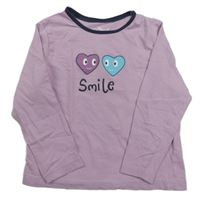 Lila triko se srdíčky Kuniboo