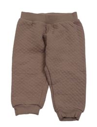 Hnědé prošívané tepláky H&M