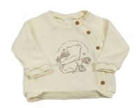 Krémový propínací svetr s Púem zn. Disney