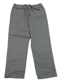 Šedé plátěné jogger kalhoty Dunnes