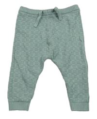 Zelené kostkované pletené tepláky Next