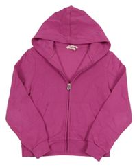 Fuchsiová propínací mikina s kapucí H&M