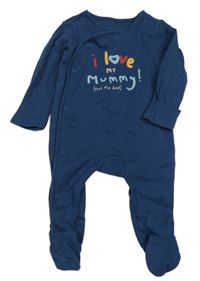 Tmavomodrý overal s nápisem George