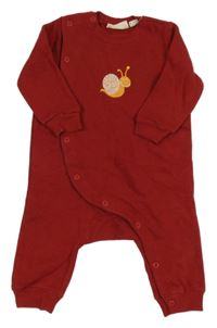 Vínový teplákový overal se šnekem Lupilu