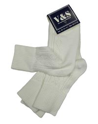 Nové - 2x Smetanové ponožky s perforovaným vzorem