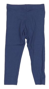 Tmavomodré žebrované legíny Dunnes