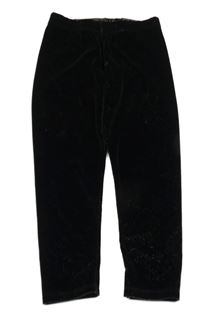 Černé třpytivé sametové legíny George