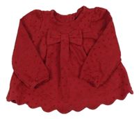 Tmavočervená puntíkatá mikina s mašlí Tommy Bahama