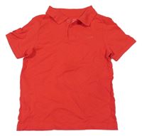 Červené polo tričko s výšivkou C&A