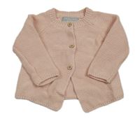 Světlerůžový propínací svetr Primark