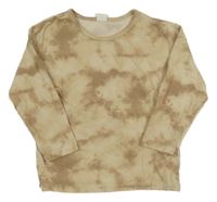 Béžové batikované triko H&M