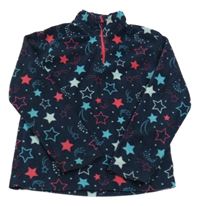 Tmavomodrá fleecová funkční mikina s hvězdami Mountain Warehouse