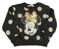 Tmavošedá puntíkatá mikina s Minnie H&M