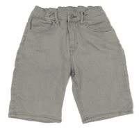 Šedé riflové kraťasy H&M