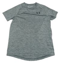 Šedé melírované sportovní funkční tričko Under Armour