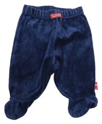 Tmavomodré sametové polodupky Mothercare