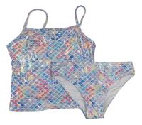 Barevné třpytivé tankini - mořská panna Primark