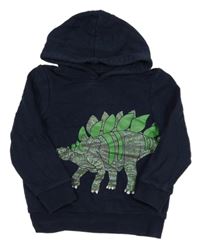 Tmavomodrá mikina s dinem a kapucí C&A