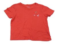 Červené tričko s třešněmi Primark