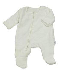 Bílý plyšový overal s hvězdami George