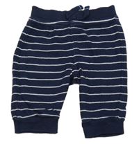 Tmavomodro-bílé pruhované tepláky George