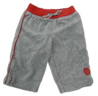 Šedo-červené sametové tepláky Mexx