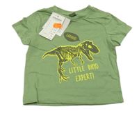 Nové - Zelené tričko s dinem Kiki&Koko