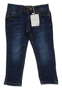 Nové - Tmavomodré skinny rifle 