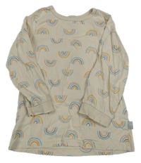 Béžové triko s duhami zn.Pusblu