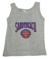 Šedé tílko s nápisem  