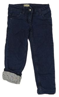 Tmavomodré podšité skinny rifle Impidimpi