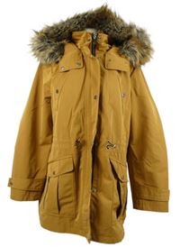 Dámská medová šusťáková pod/zimní parka s kapucí C&A