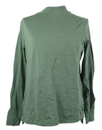 Dámské světlekhaki triko se stojáčkem Next 