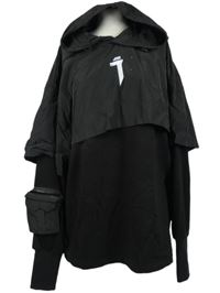 Pánská černá běžecká bundomikina s kapucí New Studio