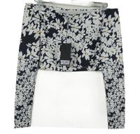 Nové - Dámské černo-bílé kytičkované crop triko s lodičkovým výstřihem Weekday 