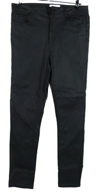 Dámské černé potažené skinny kalhoty New Look 