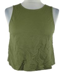 Dámský khaki crop top MNG 
