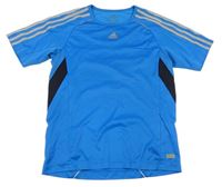 Azurové sportovní tričko Adidas