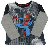 Černo-šedé triko se Spidermanem Marvel