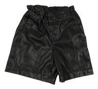 Černé koženkové kraťasy Name it