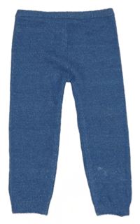 Modré pletené kalhoty Nutmeg