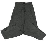 Antracitové pletené kalhoty H&M