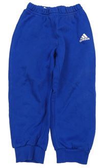 Modré tepláky s logem Adidas