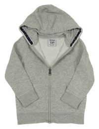 Světlešedá propínací mikina s kapucí C&A