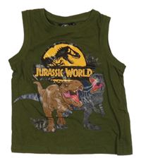 Khaki tílko s dinem