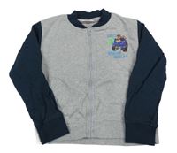 Šedo-modrá propínací mikina s Tlapkovou patrolou Nickelodeon