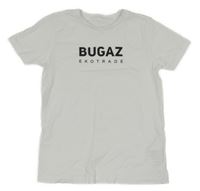 Bílo-černé tričko s nápisem 