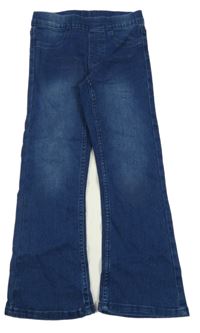 Tmavomodré bootcut tregíny 