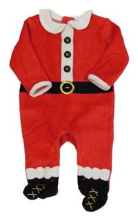 Červený sametový overal - Santa