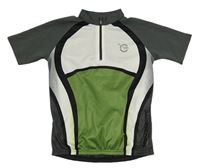 Šedo-zeleno-bílý cyklistický dres Movement 